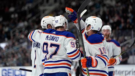McDavid 6th player to top 150 points, Oilers beat Sharks 6-1